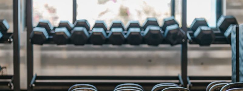 Minimalist training equipment arranged neatly